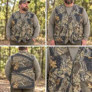 Spartan Outdoors Hunting Vest Mens 2XL 3XL Realtree Camo Turkey Seat Cushion